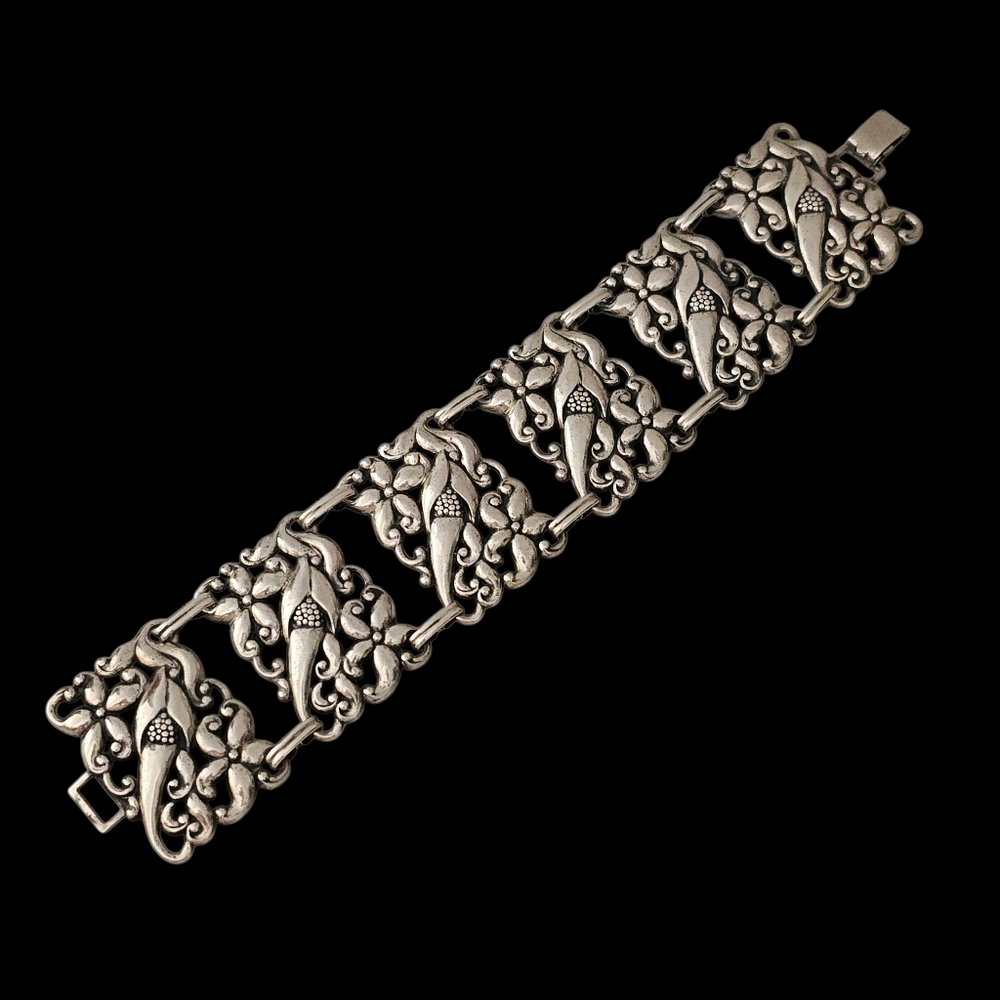 Vintage DANECRAFT Danish Modern Bracelet Sterling 925 Panel